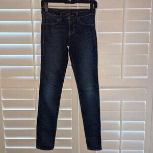Articles of Society Classic Skinny Dark Mya Mercer Wash Rinse Low Rise Pants 0